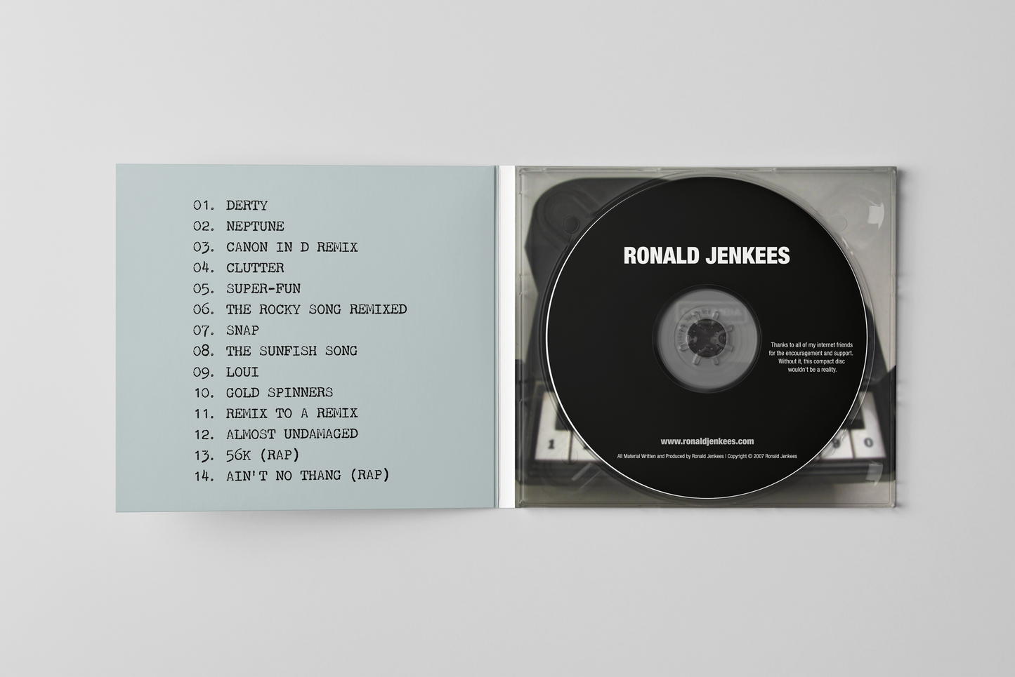 Ronald Jenkees ● Physical CD ● Signed